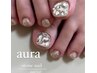 #フットネイル人気No. 1親指アート◎¥7200