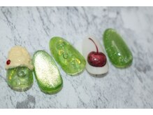 ウィステリア 蒲田店(Wisteria)/マグネット×メロンソーダネイル