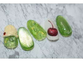 マグネット×メロンソーダネイル