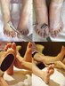 角質ケアor自爪ケア&足甲ケア+潤美白美容液導入&FootMassage95分¥11360⇒6380