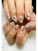 チヒロネイル/オフィス向きクリスマスネイル