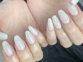 シンプル♪オーロラネイル