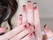 トゥートゥー(TOUTOU)/ボルドーフレンチxドットxリボン