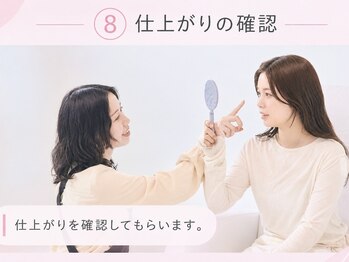 ユニブロウ 栄店(UNI BROW)/眉毛WAX手順8：仕上げのご確認