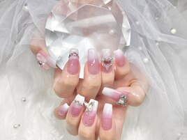 グラデーションワンホンネイル
