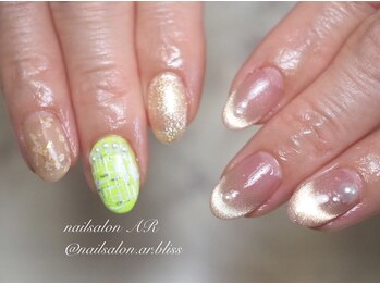 ネイルサロンアンドスクール エーアール(AR)/デザイン満喫！アシンメトリー