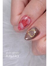 ジジ アンド リリー/バレンタインネイル