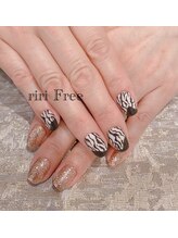 リリフリー(riri Free)/ゼブラ柄ネイル