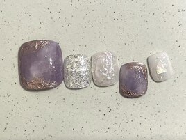 パープルシルバーミラー