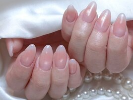 透明感ちゅるんピンクネイル