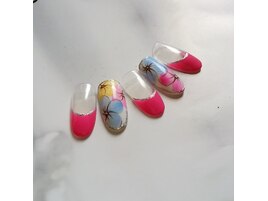 手書きフラワーアート￥11000