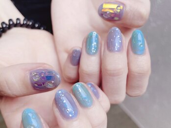 プライズアイリス アイラッシュ 池袋東口店(prize Iris eyelash)/うるうる水滴ネイル