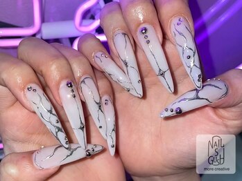 ネイルズガッシュ 大森駅前店(NAILs GUSH)/フィルイン/持ち込み/長さだし