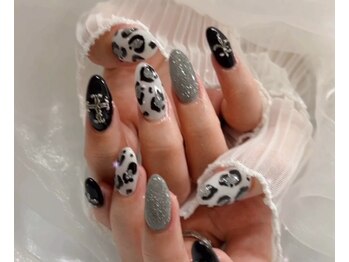 エムネイルサロン 五反田(emu nailsalon)/ヒョウ柄♪