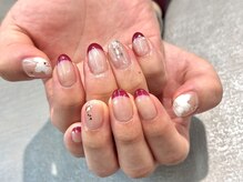 トーキョーパートナーズ(TOKYO PARTNERS)/手描きお花ネイル♪