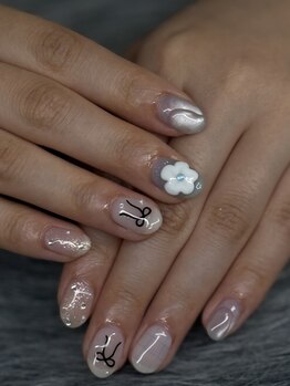 ネイルパーク ミツメ(Nail park_MITSUME)の写真/ショートネイルだってあなたの思い描くカワイイは実現できる♪「好き」をあなたのサイズで似合わせます