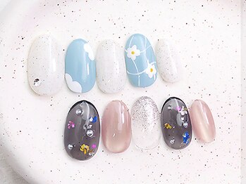 ワンラブネイルズ 新橋店(OneLoveNails)の写真/シンプル/韓国/ワンホン/季節のトレンドデザインも多数★SNSで話題のネイルをお手頃価格で◎新橋駅