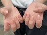 ケア*甘皮ケア+カラーマニキュア ¥5000