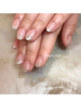 マルネイル(maru nail)/ガラスフレンチ