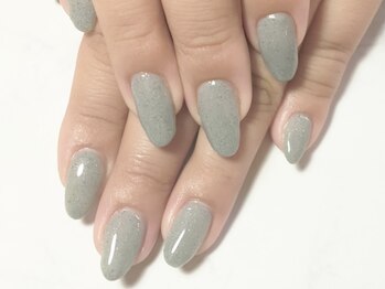 フレイムス アイラッシュ アンド ネイル(FRAMES)/ワンカラーサンドネイル♪