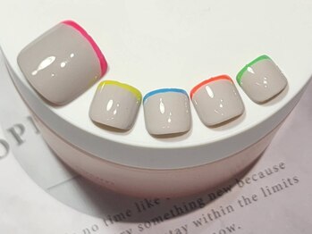 ネイルサロン アミュゼ/定額デザインフットジェル 