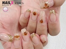 ネイリックス 栄ガスビル(NAILX)/べっこうネイル☆シンプル