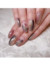 サロンドココ(Salon de Coco)/ニュアンスフラワーネイル