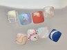 【フットジェル】親指ポイントアート♪初回オフ無料