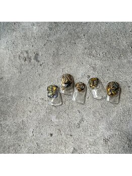 リファインネイル(refinenail)/8月定額デザイン