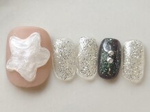 カラ ネイル 中津店(calla nail)/キラキラお星さま
