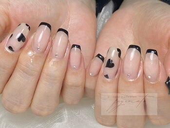 フユメイト(fuyumate)/黒フレンチ×ハート