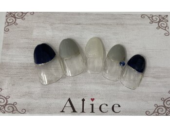 ネイルアンドアイラッシュ アリス(Alice)/デザインネイル￥7500（税込）