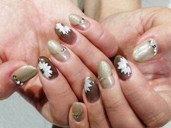 ルームヘアネイル 曙橋店(Room hair nail)/フラワーアートネイル