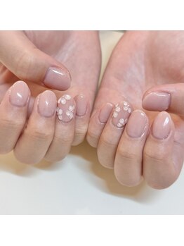 アイラッシュサロンアールツー(eyelash salon R2)/桜ネイル　春ネイル
