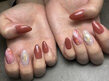 ママココ ネイル(mamacocoNAIL)の雰囲気（大理石風ネイル）