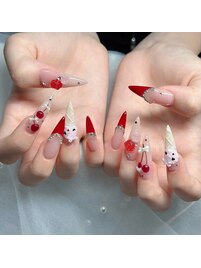 長さ出し＋デザイン＋つけ