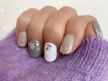 プルミエ ネイル(Premier Nail)/雪の結晶ネイル★グレー
