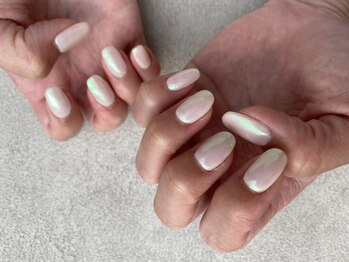 ミラーネイル(オーロラパウダー)