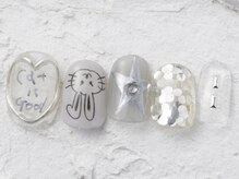 ジェミーネイル エビス(Jemiy nail ebisu)/色鉛筆うさぎホロ10780yen
