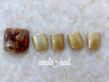 アネラネイル(anela nail)/持込デザインOK/親指2本アート
