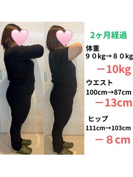 樹美容整体院/ダイエット　マイナス10kg減