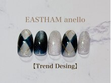イーストハムアネーロネイル(EAST HAM anello nail)/１・２月定額　トレンドデザイン