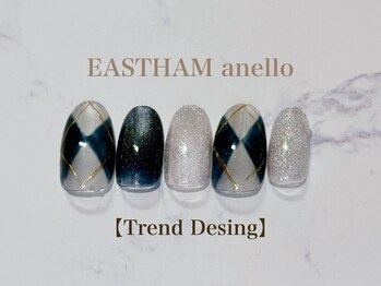 イーストハムアネーロネイル(EAST HAM anello nail)/１・２月定額　トレンドデザイン