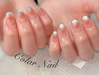 コラールネイル 本町(Colar Nail)/チーク×シルバーマグ☆