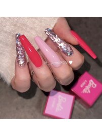 【スカルプ】Barbieネイル