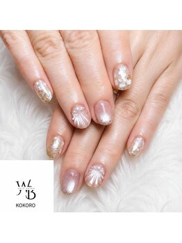 ホワイトベース(White base)/貝殻ネイル♪