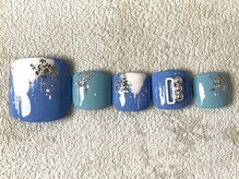 レイネイル 岐阜茜部店(RAY NAIL)/オールブルー