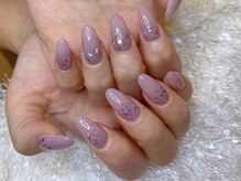 レアネイル 新宿(le'a nail)/ラメグラデーションネイル