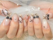 アオネイル(ao Nail)/持ち込みデザイン　長さだし