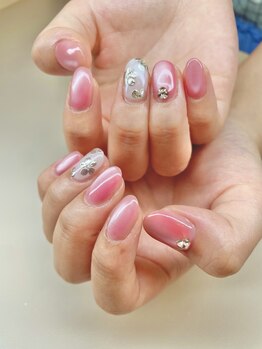 ハニーインダハウス 綱島店(honey in da house)/ピンクとフラワーの上品マグ